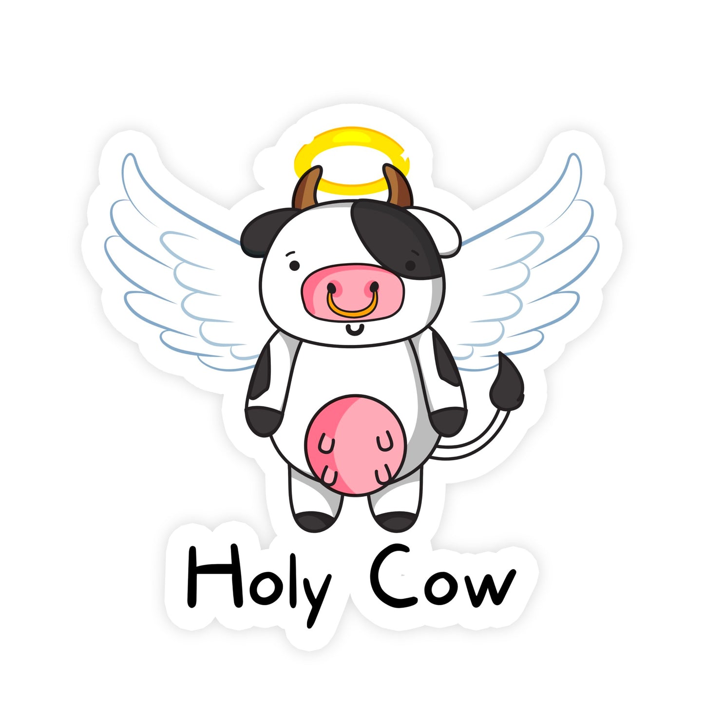Holy Cow Cute Sticker