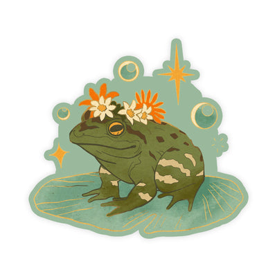 Cute Hand Drawn Illustrated Frog Sticker