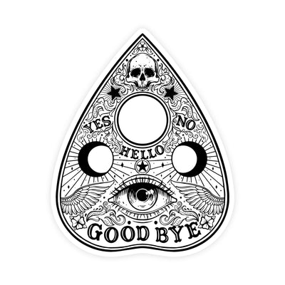 Vintage Occult Ouija Board Planchette Sticker