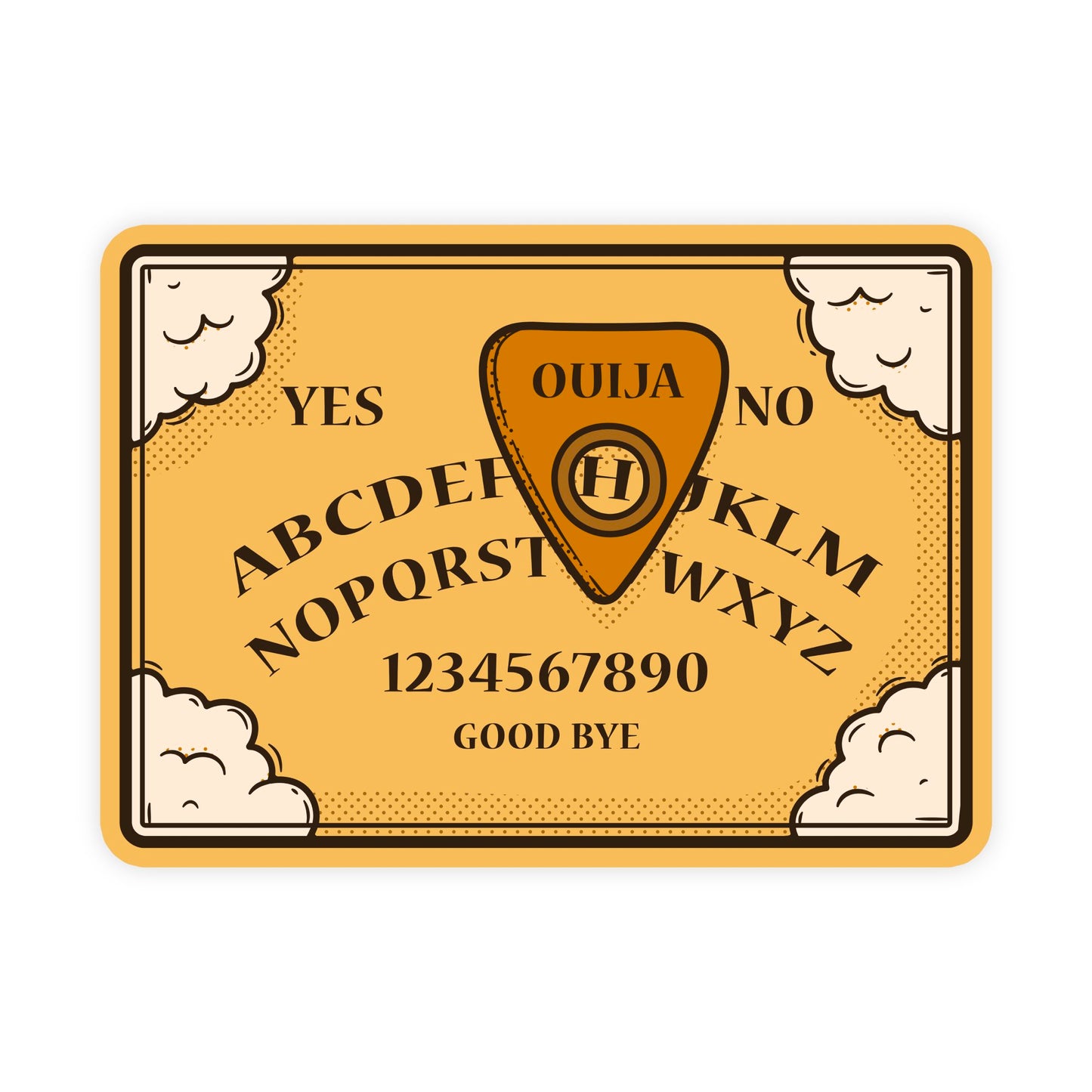 Classic Vintage Ouija Board Mystical Sticker