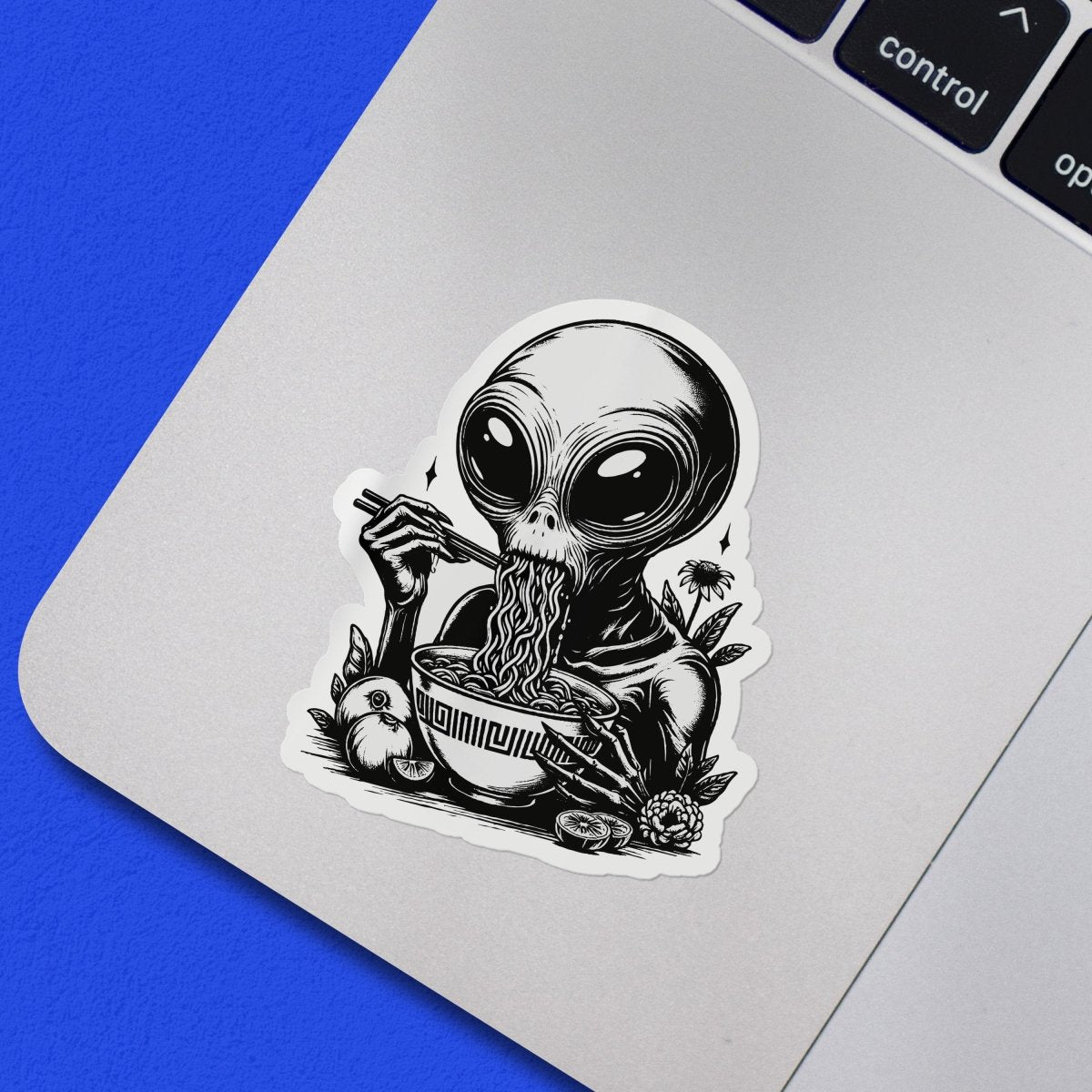 Alien Ramen Sticker - stickerbull