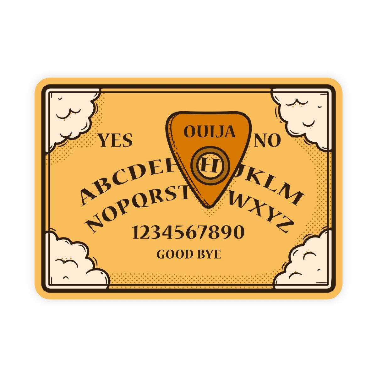 Classic Vintage Ouija Board Mystical Sticker - stickerbull