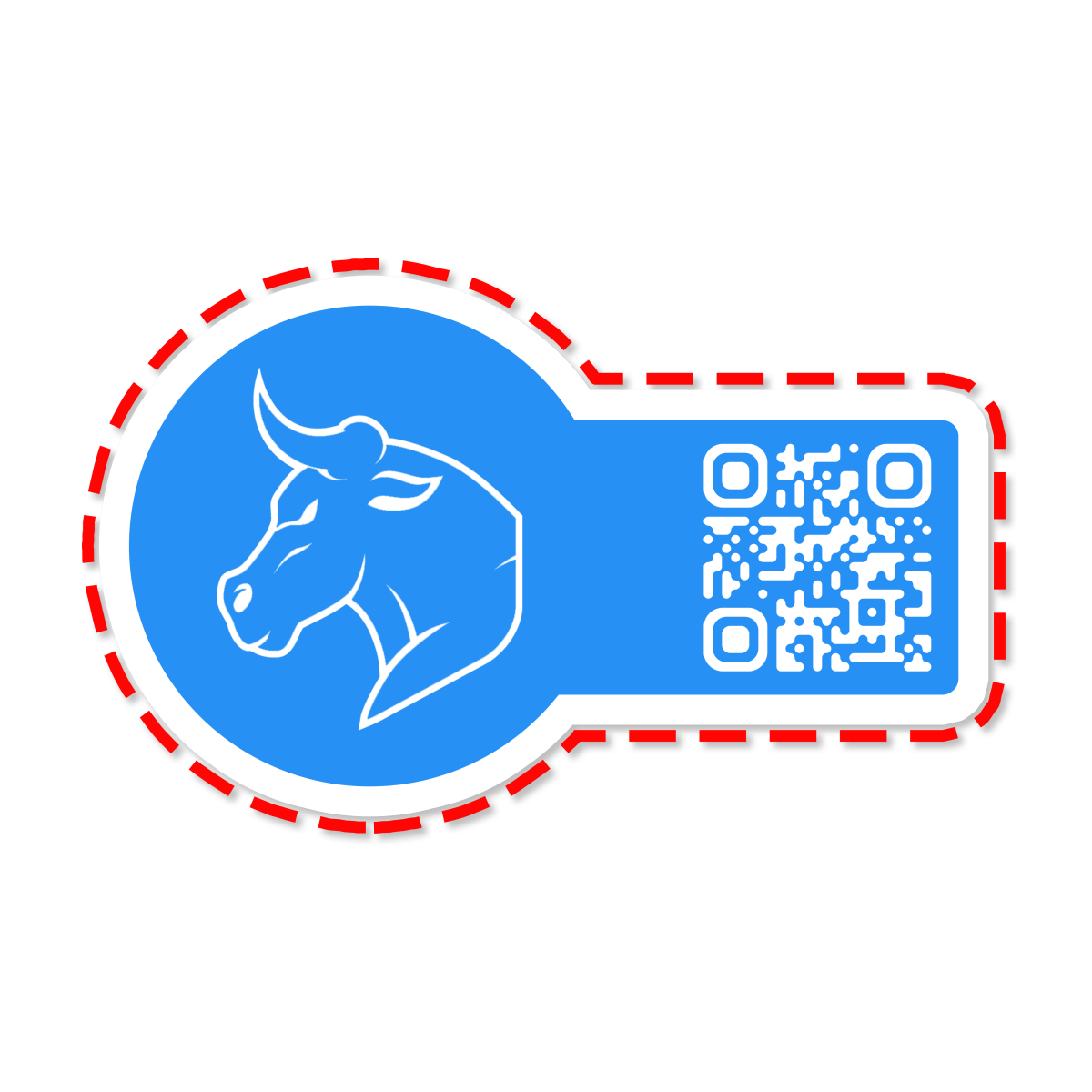 Custom QR Code Stickers - stickerbull