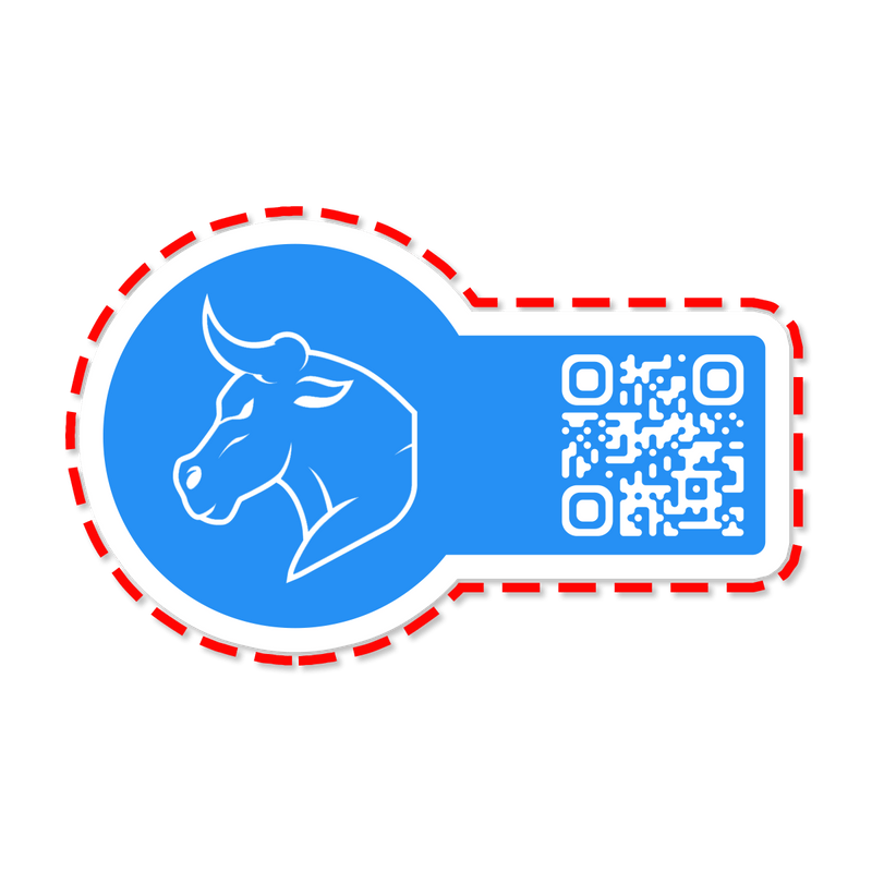 Custom QR Code Stickers - stickerbull