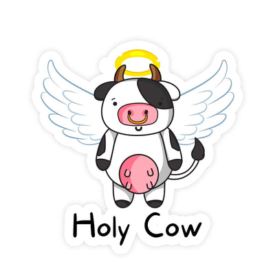 Holy Cow Cute Sticker - stickerbullHoly Cow Cute StickerStickersstickerbullstickerbullSammy_HolyCowHoly Cow Cute Sticker