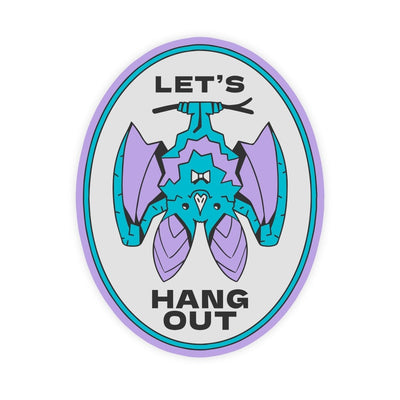 Let's Hang Out Cute Bat Animal Sticker - stickerbullLet's Hang Out Cute Bat Animal StickerStickersstickerbullstickerbullSage_Hangout BatLet's Hang Out Cute Bat Animal Sticker