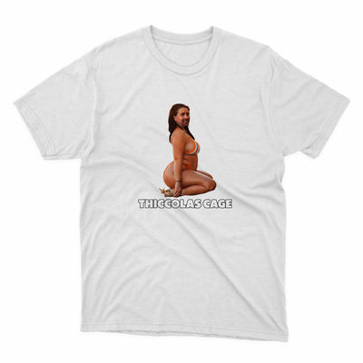 a white t - shirt with a picture of a naked woman