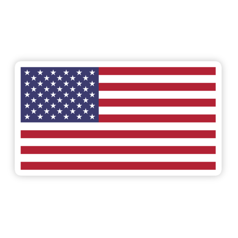 American Flag Patriotic Sticker - stickerbull