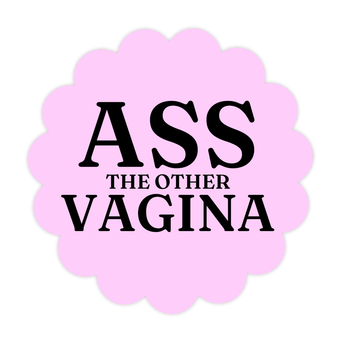 Ass The Other Vagina Sticker - stickerbull