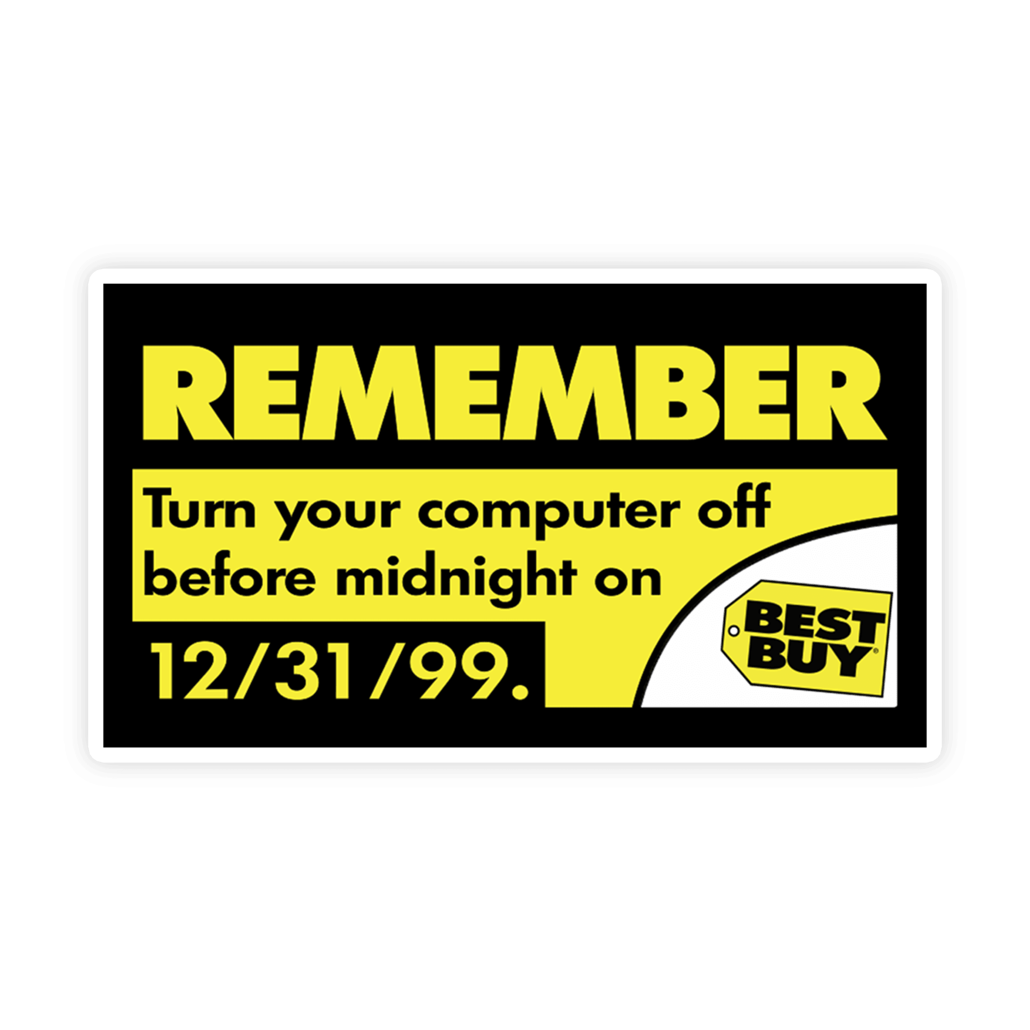 Best Buy Y2K Parody Meme Sticker - stickerbull