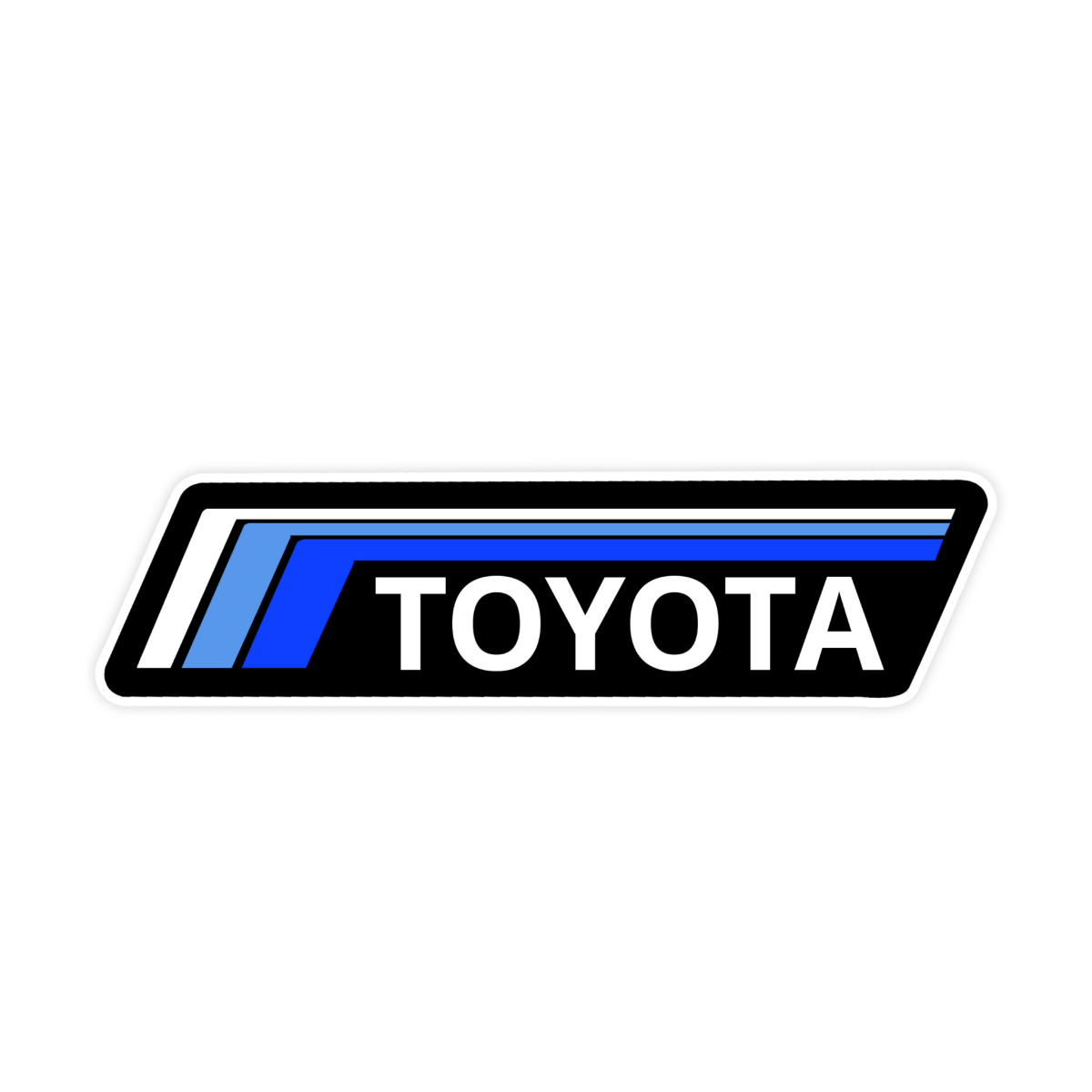 Blue Toyota Vintage Retro TRD Decal Bumper Sticker - stickerbull