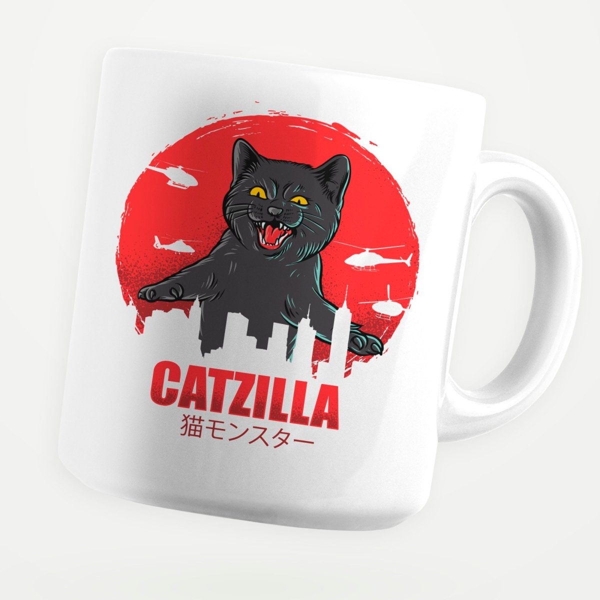 Catzilla 11oz Coffee Mug - stickerbullCatzilla 11oz Coffee MugMugsstickerbullstickerbullMug_CatzillaCatzilla 11oz Coffee Mug