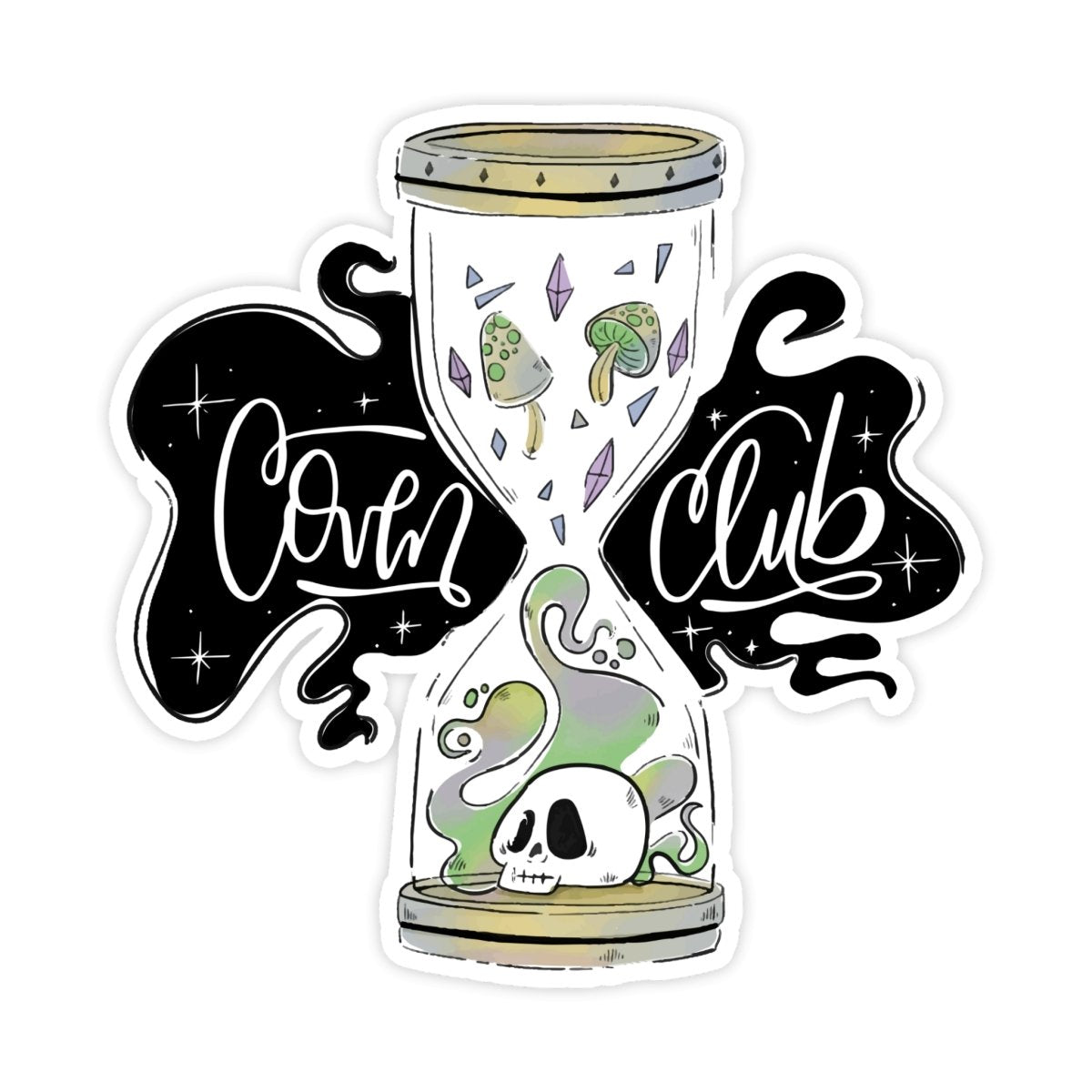 Coven Club Occult Witch Sticker - stickerbull