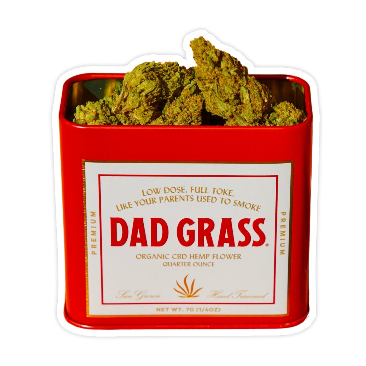 Dad Joke Dad Grass Weed Sticker - stickerbull