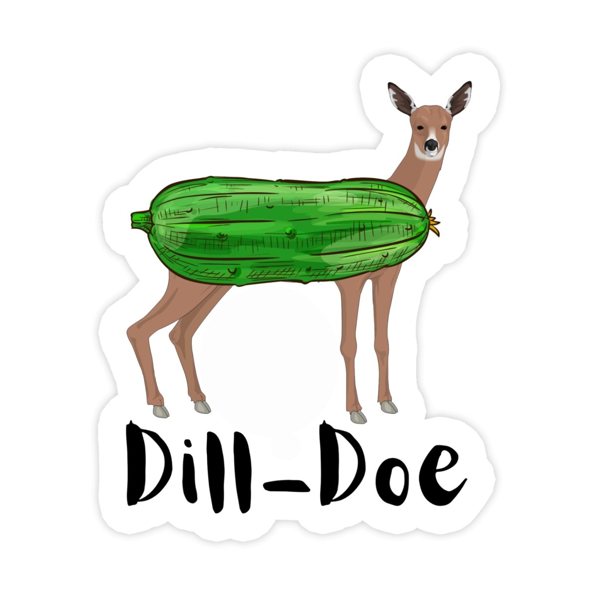 Dill Doe Pun Meme Sticker - stickerbull