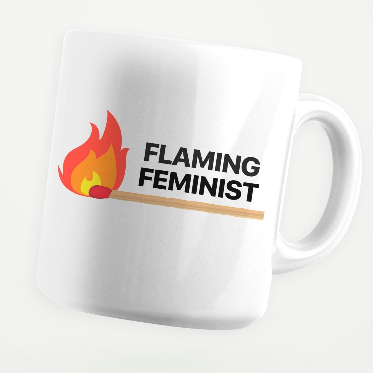 Flaming Feminist 11oz Coffee Mug - stickerbullFlaming Feminist 11oz Coffee MugMugsstickerbullstickerbullMug_FlamingFeministFlaming Feminist 11oz Coffee Mug