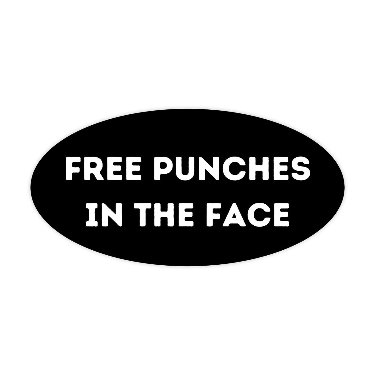 Free Punches In The Face Sticker - stickerbullFree Punches In The Face StickerRetail StickerstickerbullstickerbullSage_Free Punches [#18]Free Punches In The Face Sticker