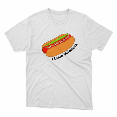 I Love Wieners Shirt - stickerbullI Love Wieners ShirtShirtsPrintifystickerbull25650859855814403045WhiteSa white t - shirt with a hot dog on it