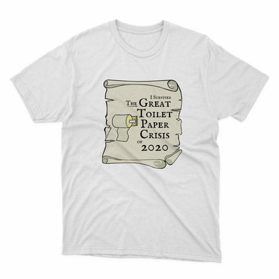 I Survived The Great Toilet Paper Crisis Shirt - stickerbullI Survived The Great Toilet Paper Crisis ShirtShirtsPrintifystickerbull30755630618056111305WhiteSa white t - shirt with the words the great toilet paper crisis on it