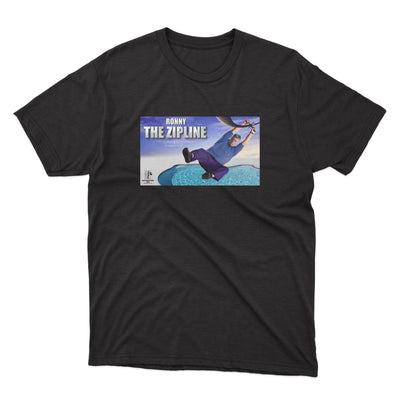 I Think You Should Leave The Zipline Shirt - stickerbullI Think You Should Leave The Zipline ShirtShirtsPrintifystickerbull23334518101938778072BlackSa black t - shirt with a picture of a man on a surfboard