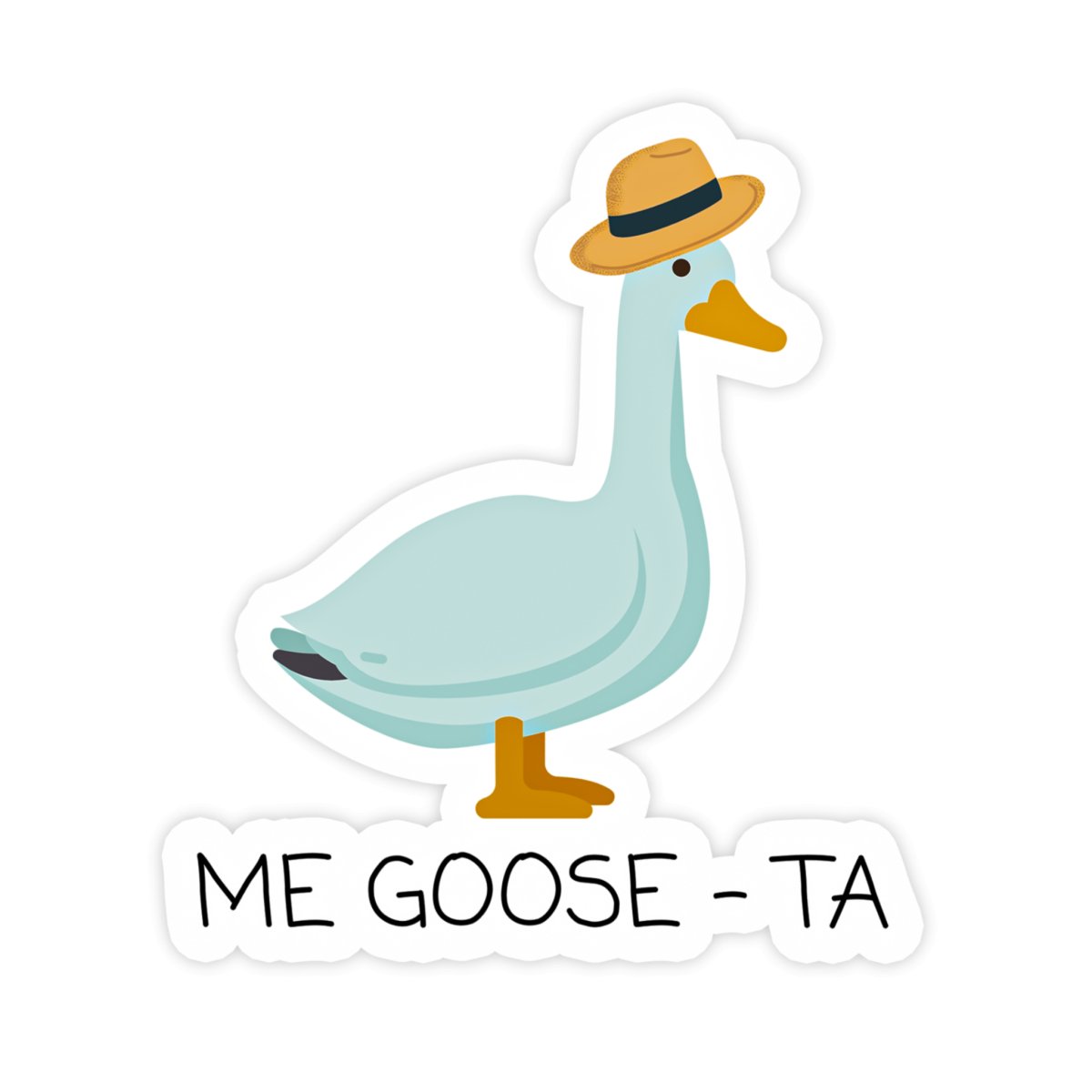 Me Goose-Ta Cute Goose Sticker - stickerbullMe Goose-Ta Cute Goose StickerRetail StickerstickerbullstickerbullTaylor_MeGoose [#1]Me Goose-Ta Cute Goose Sticker