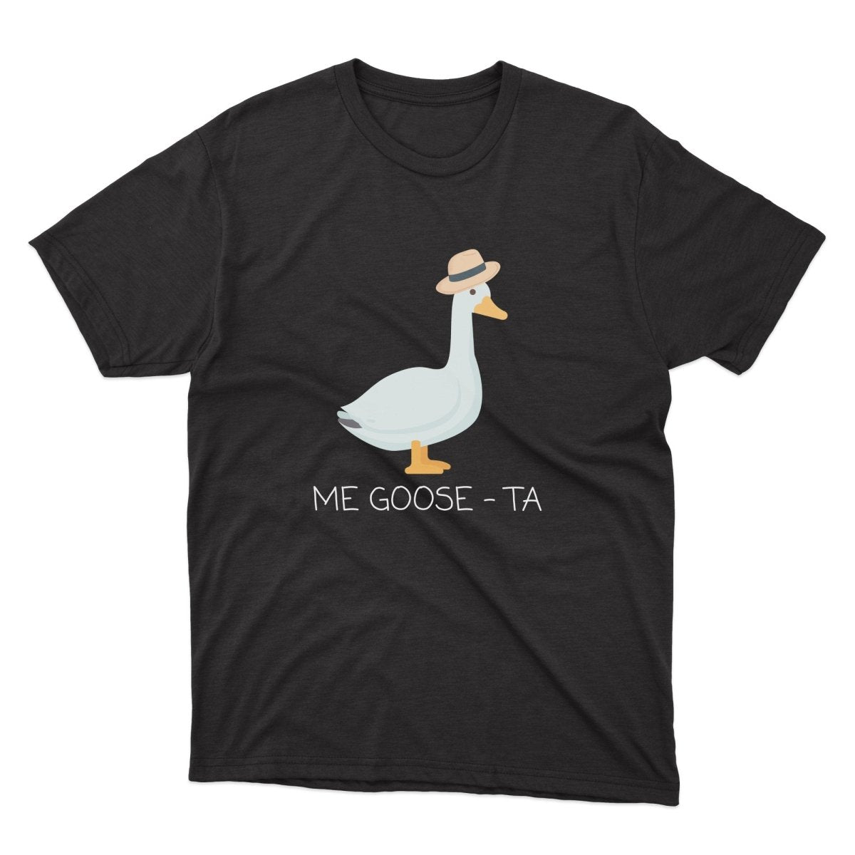 Me Goose Ta Shirt - stickerbullMe Goose Ta ShirtShirtsPrintifystickerbull35757324447010209534BlackSa black t - shirt with a white goose wearing a hat