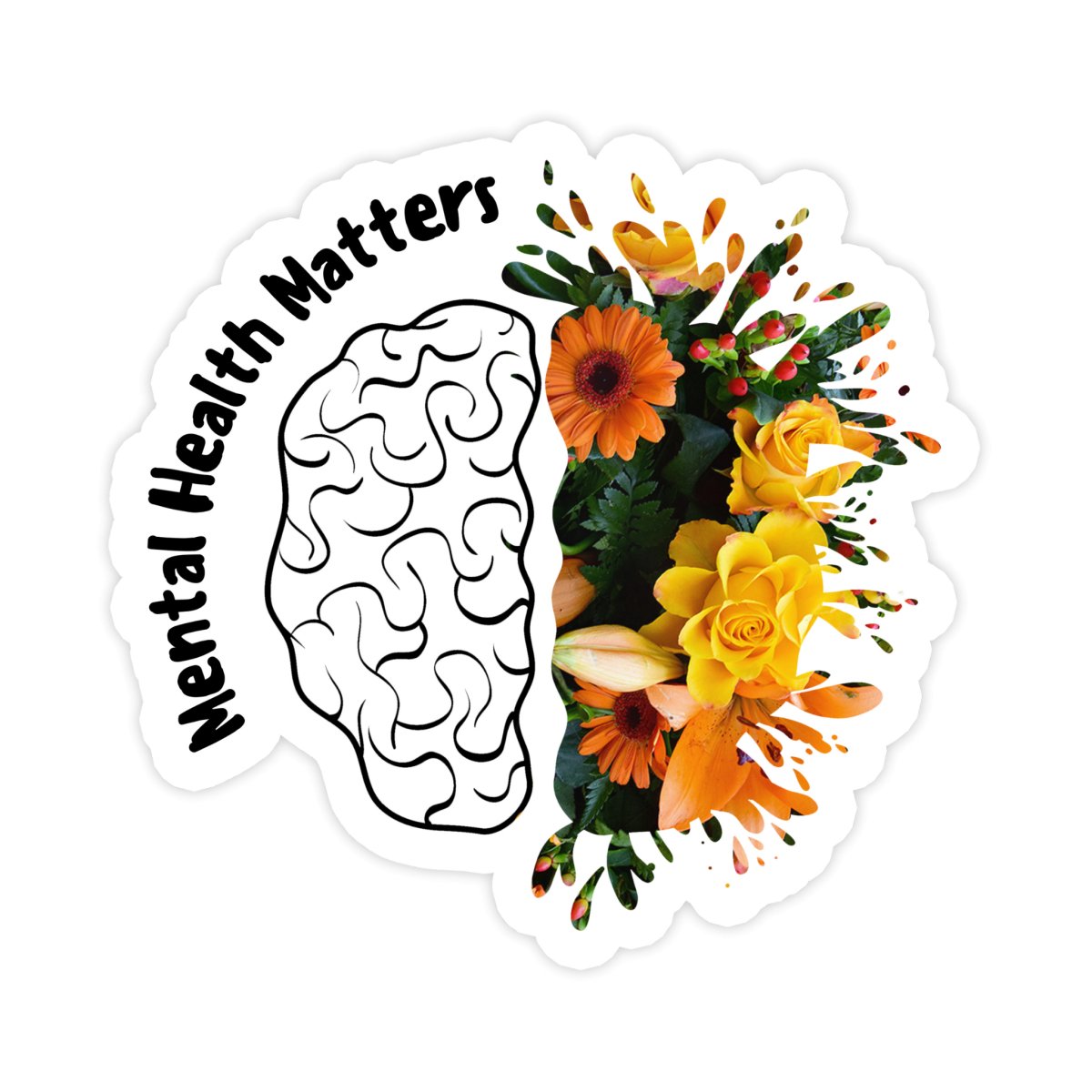 Mental Health Matters Sticker - stickerbull