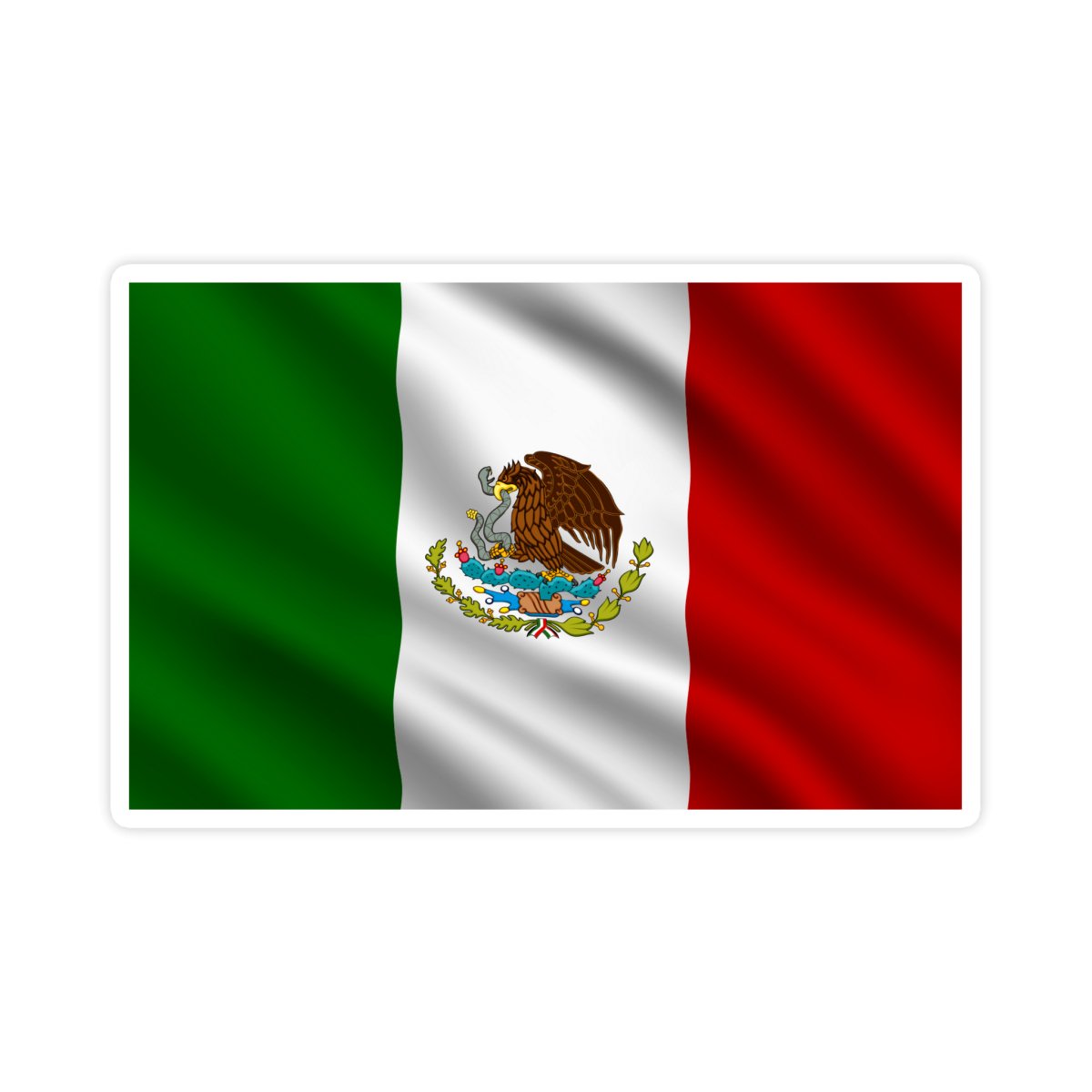 Mexican Flag Pride Sticker - stickerbull