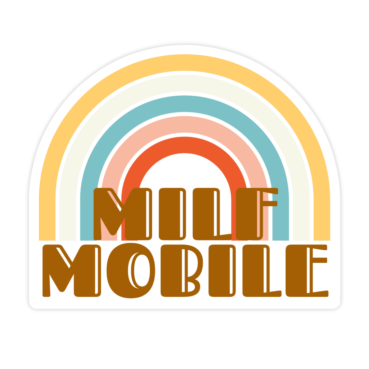 MILF Mobile Funny Bumper Sticker - stickerbull