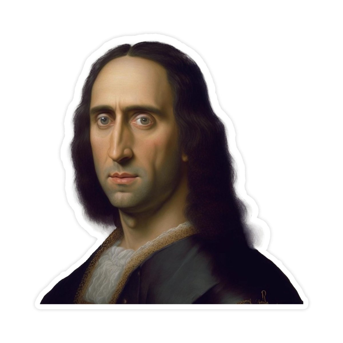 Mona Lisa Nicolas Cage "Mona Cage" Meme Sticker - stickerbullMona Lisa Nicolas Cage "Mona Cage" Meme StickerRetail StickerstickerbullstickerbullTaylor_MonaCageMona Lisa Nicolas Cage "Mona Cage" Meme Sticker