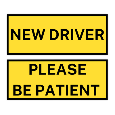 New Driver Please Be Patient Bumper Stickers - stickerbullNew Driver Please Be Patient Bumper StickersRetail StickerstickerbullstickerbullNewDriver_New Driver Please Be Patient Bumper Stickers