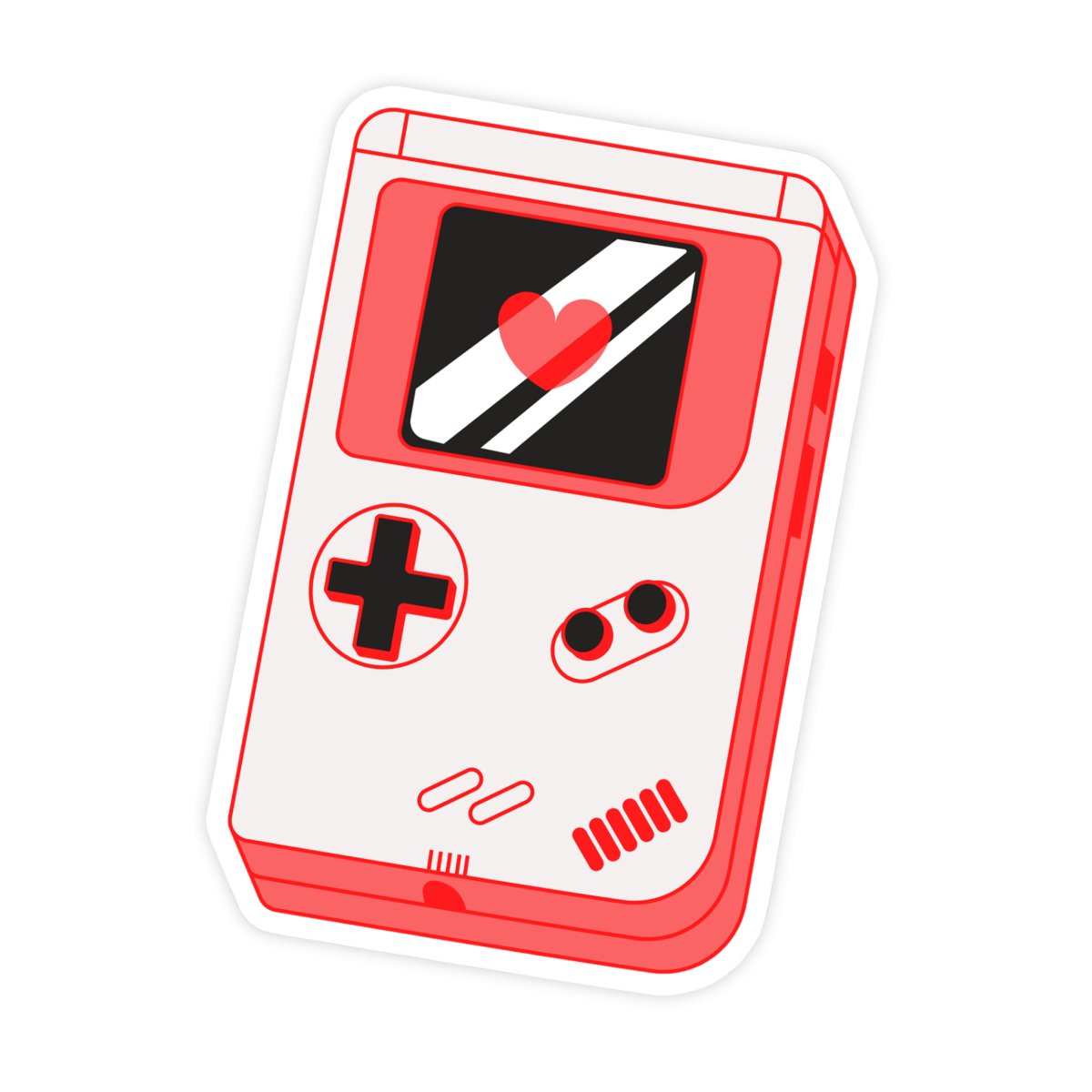 Retro Gameboy Handheld Sticker - stickerbull