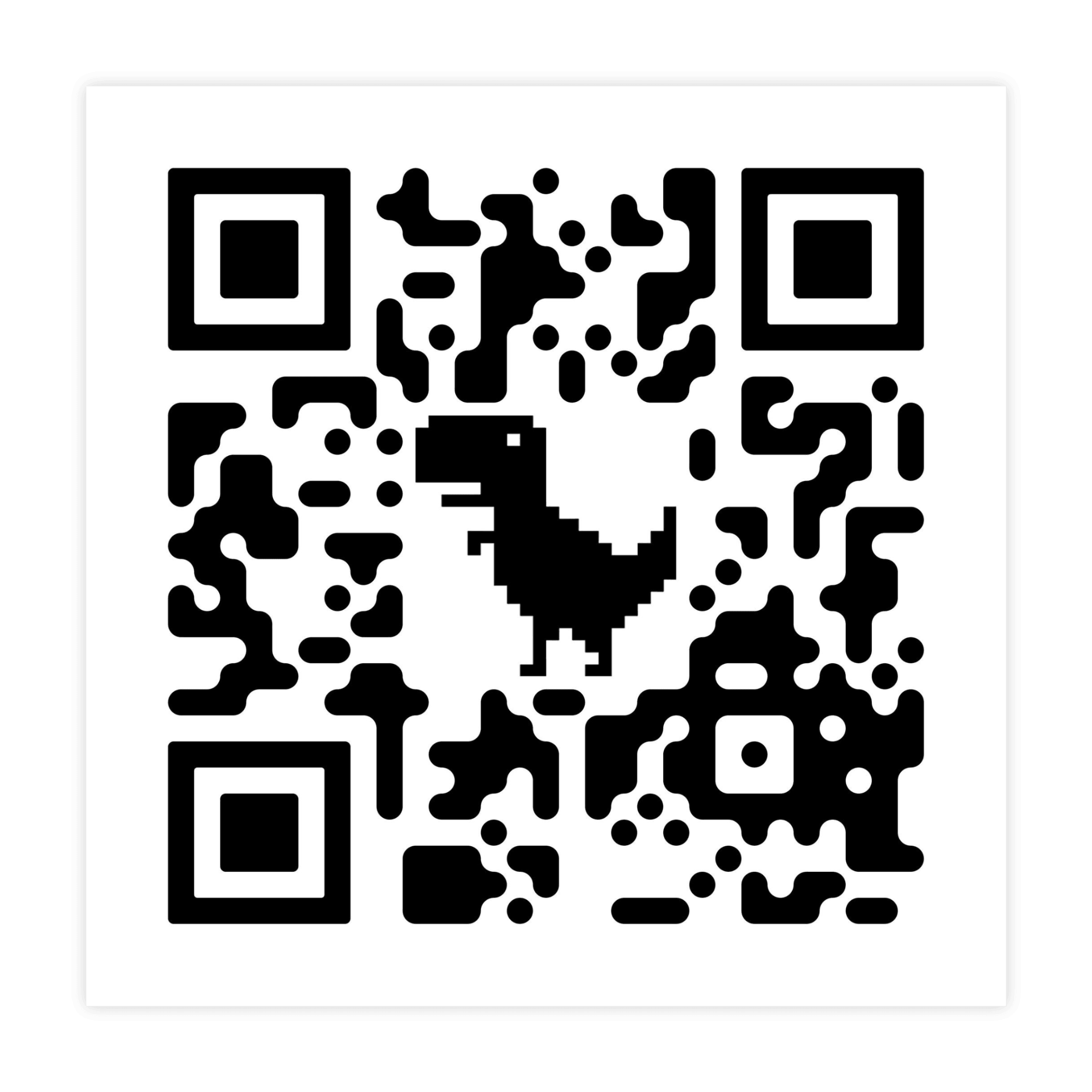 Rick Roll QR Code Sticker - stickerbull