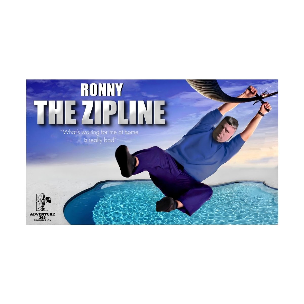 Ronny The Zipline I Think You Should Leave Sticker - stickerbull