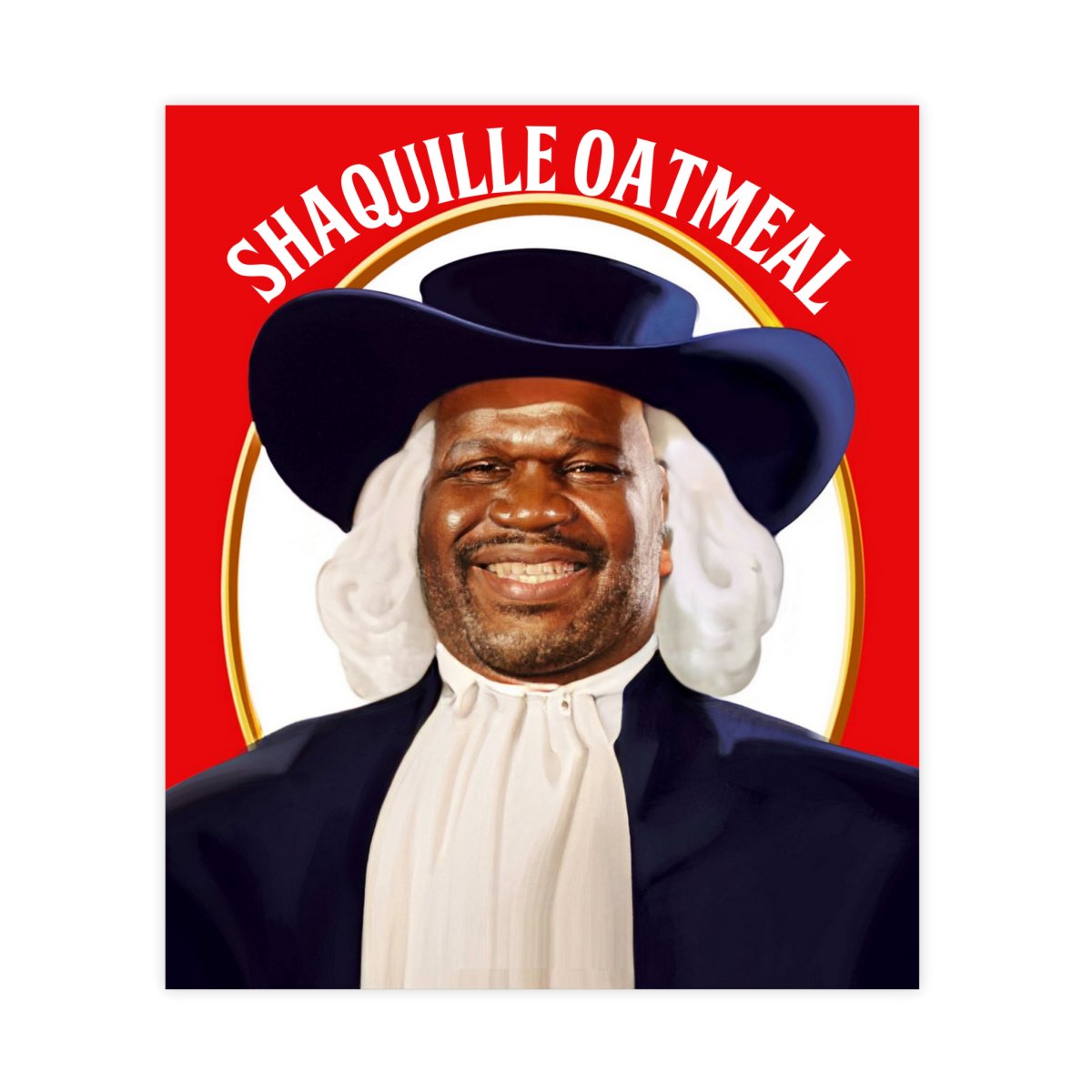 Shaquille Oatmeal Funny Meme Sticker - stickerbull