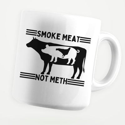 Smoke Meat Not Meth 11oz Coffee Mug - stickerbullSmoke Meat Not Meth 11oz Coffee MugMugsstickerbullstickerbullMug_SmokeMeatNotMethSmoke Meat Not Meth 11oz Coffee Mug