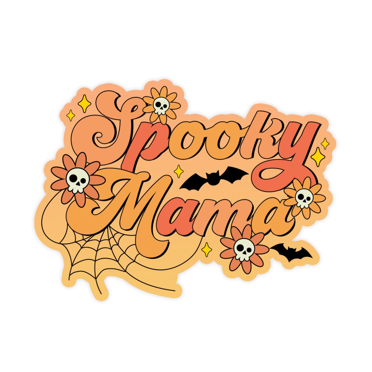 Spooky Mama Cute Halloween Sticker - stickerbull