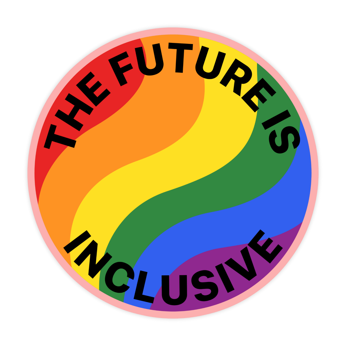 The Future Is Inclusive Sticker - stickerbull