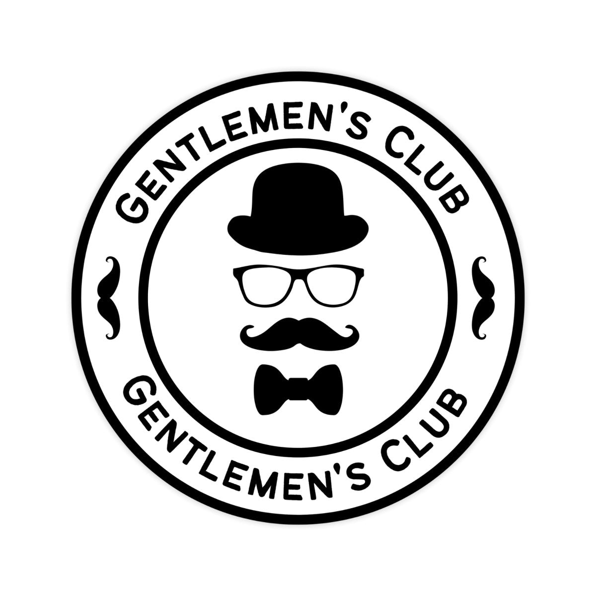 The Gentleman's Club Sophisticated Sir Sticker - stickerbull