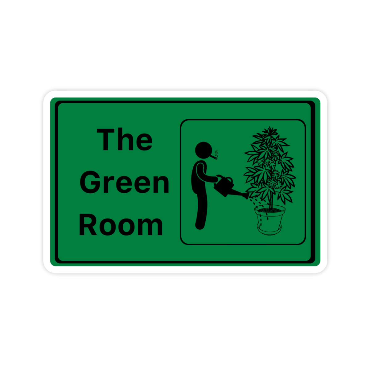 The Green Room 420 Horticulturist Sticker - stickerbull