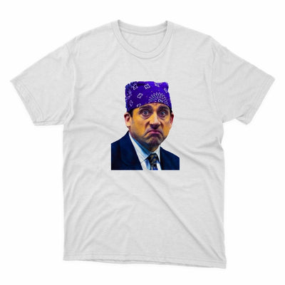 The Office Prison Mike Shirt - stickerbullThe Office Prison Mike ShirtShirtsPrintifystickerbull63591818048504065019WhiteSa white t - shirt with a picture of a man wearing a purple bandana