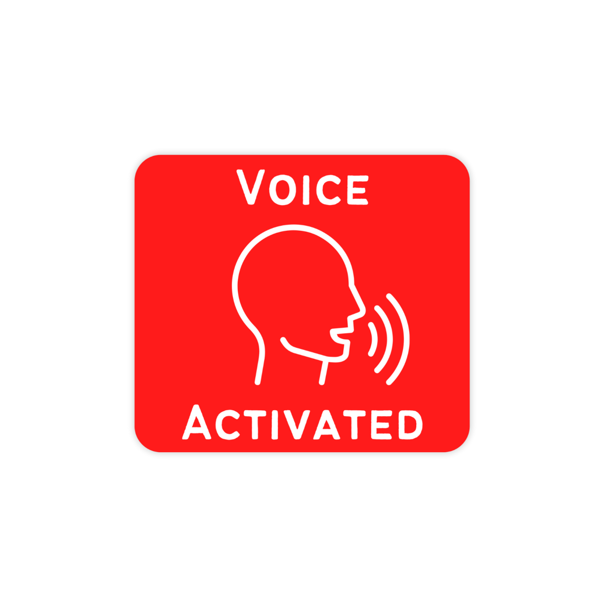 Voice Activated Funny Prank Sticker - stickerbull