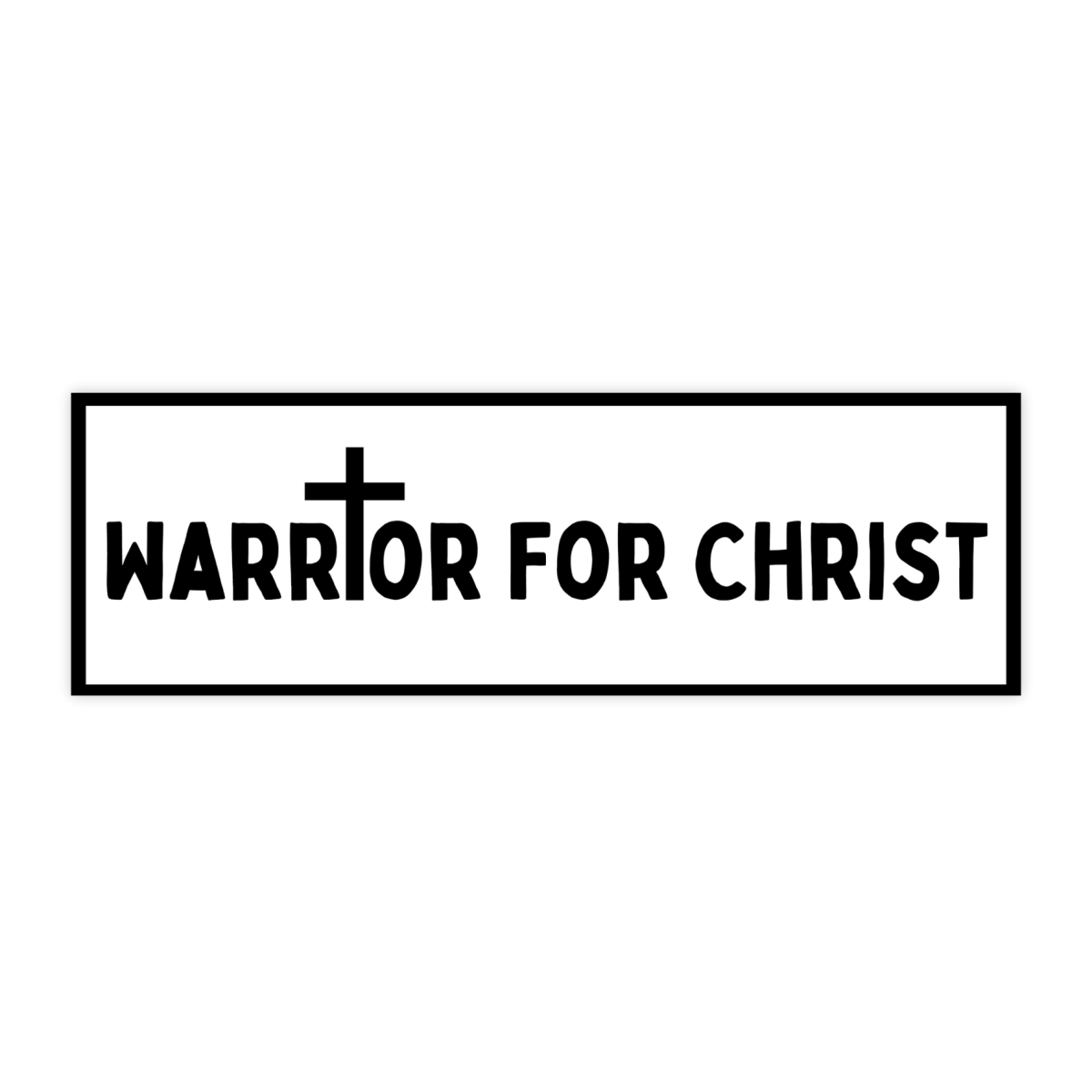 Warrior For Christ Divine Faith Sticker - stickerbull