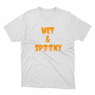 Wet And Spooky Shirt - stickerbullWet And Spooky ShirtShirtsPrintifystickerbull10190882573476933762WhiteSa white t - shirt with the words wet and spooky on it