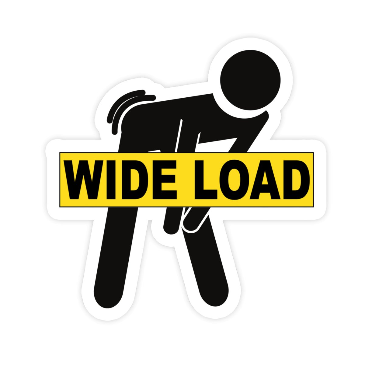 Wide Load Funny Twerking Sticker - stickerbull