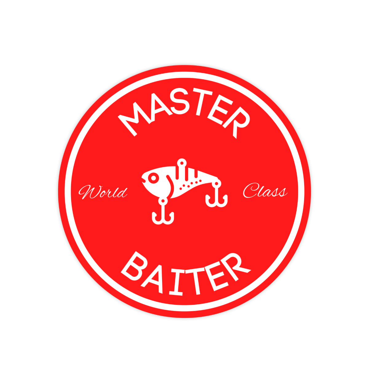 World Class Master Baiter Sticker - stickerbull