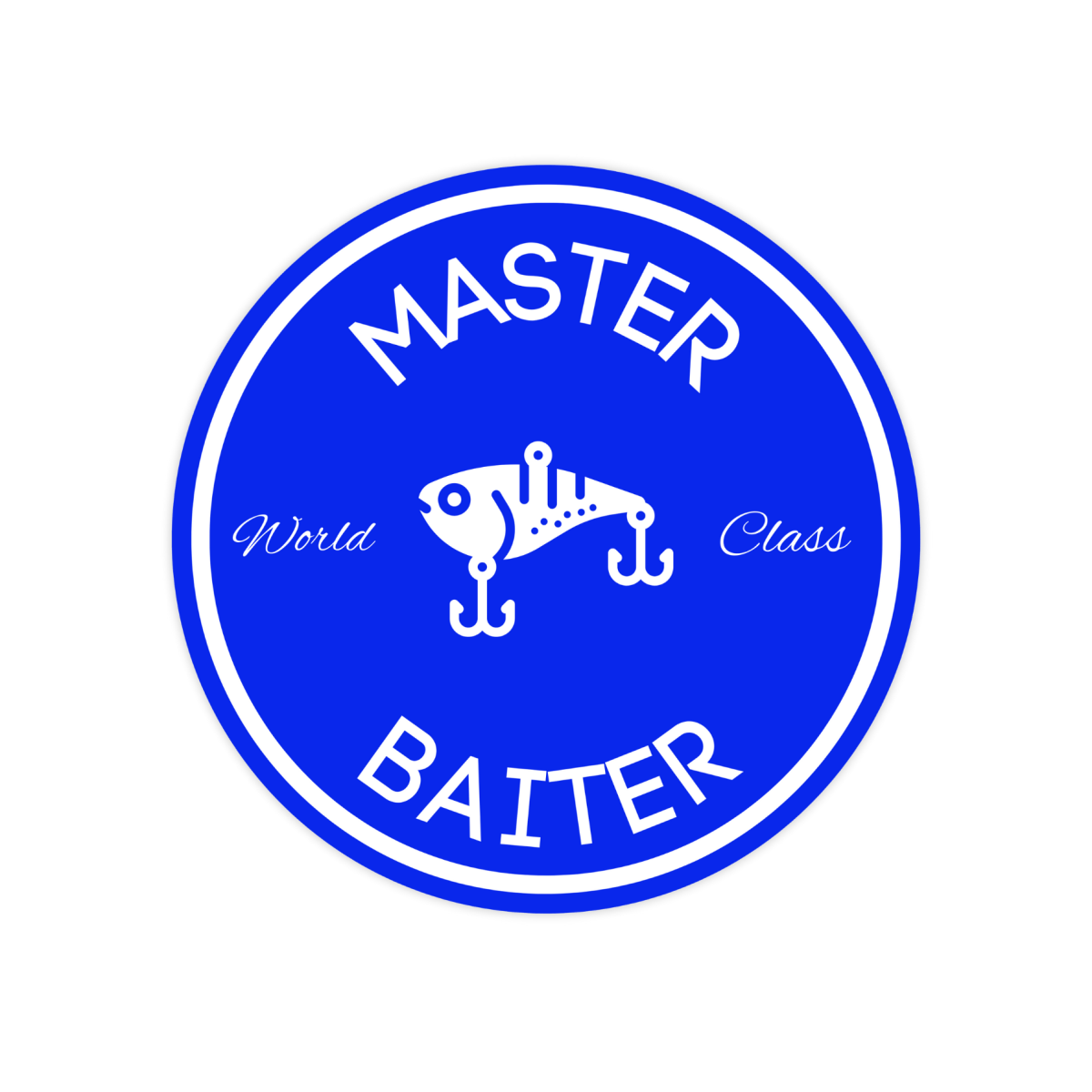 World Class Master Baiter Sticker - stickerbull